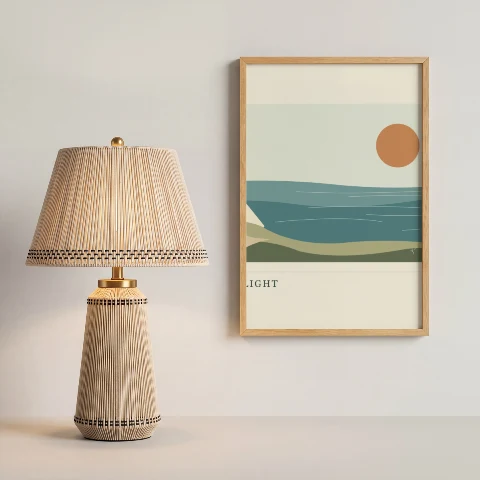 Stitched Lamp Glow mockup