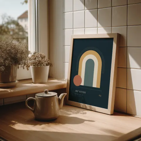 Kitchen morning mockup