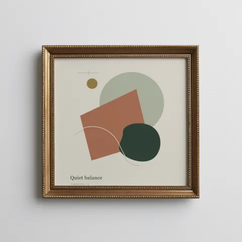 Classic brass mockup