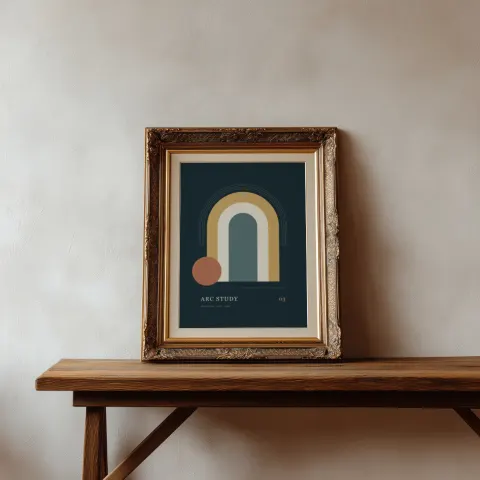 Ornate shelf mockup
