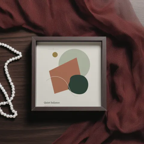 Velvet and pearls mockup