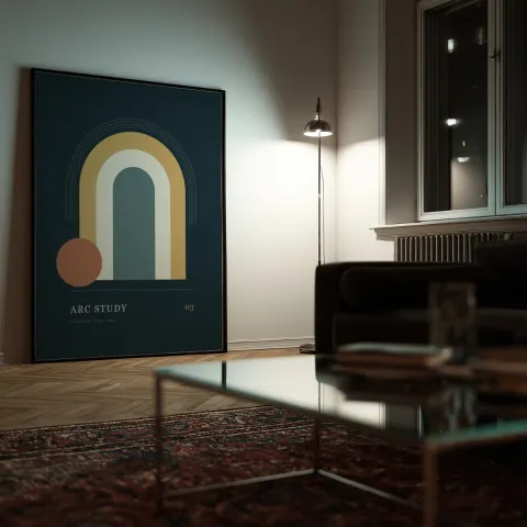 Reading at night mockup