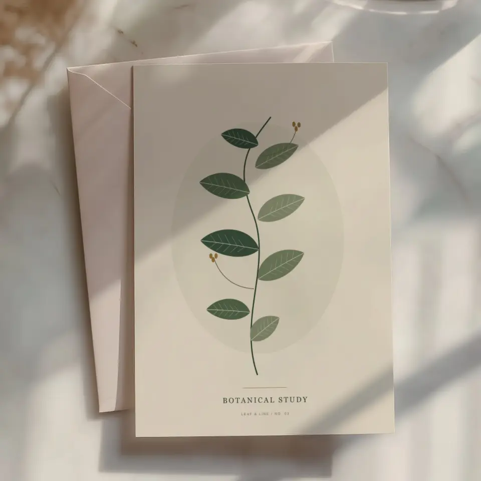 Paper in the sun mockup with sample artwork