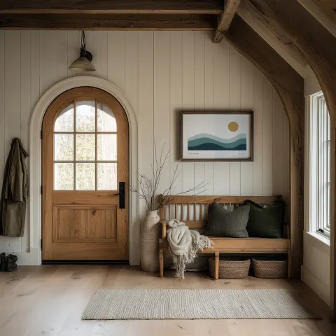 Cottage entry mockup