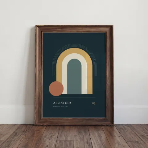 Walnut reflection mockup