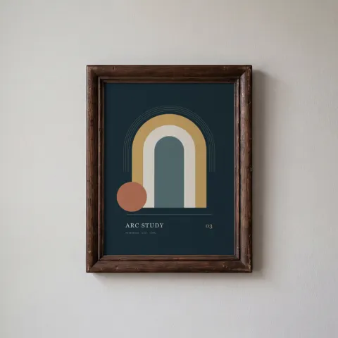 Rustic portrait mockup