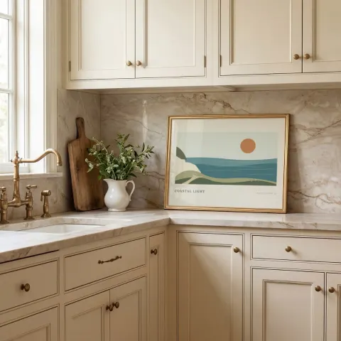 Kitchen countertop mockup