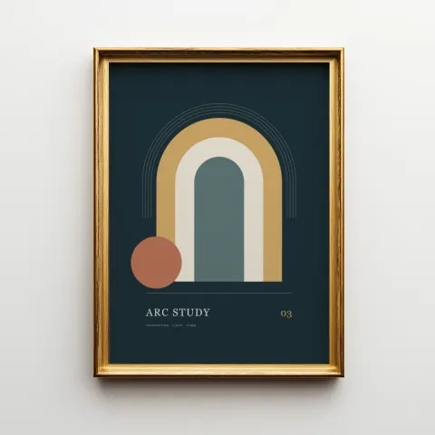 Classic gilded portrait mockup