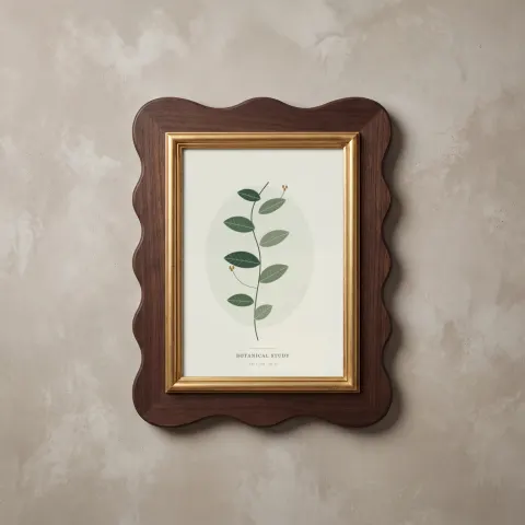 Scalloped Walnut mockup