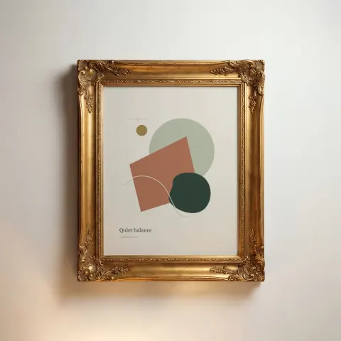 Ornate Gold Portrait mockup