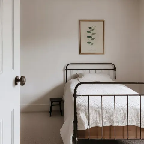 Quiet Iron Bed mockup
