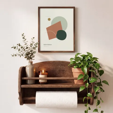 Botanical Powder Room mockup