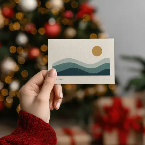 A Christmas Note mockup