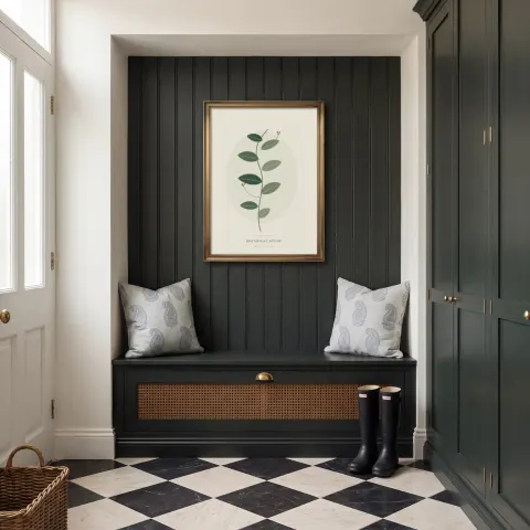 Charcoal Entry Alcove mockup
