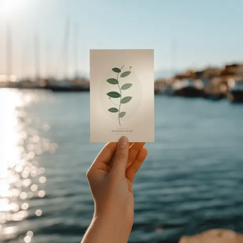 Harbor Light Card mockup