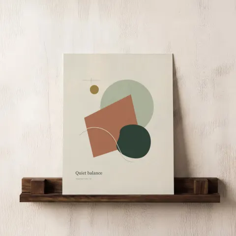 Plaster & Timber mockup with sample artwork