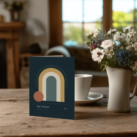 Cottage Table Card mockup
