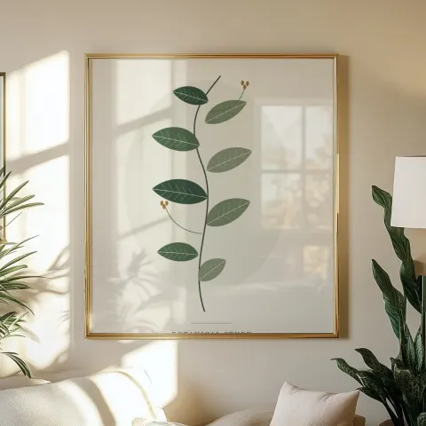 Golden Window Study mockup