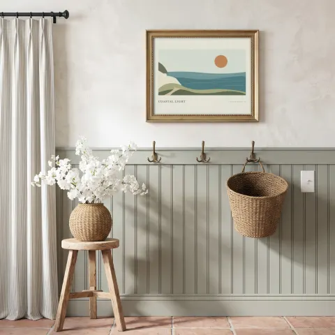 Blossoms by the Peg Rail mockup