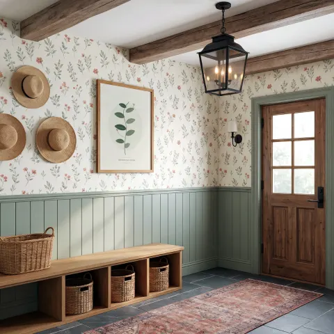 Floral Cottage Entry mockup