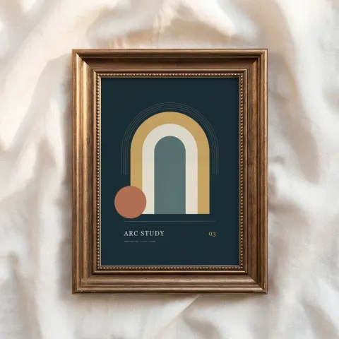 Beaded Brass on Linen mockup