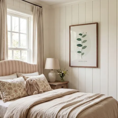 Linen Nursery mockup