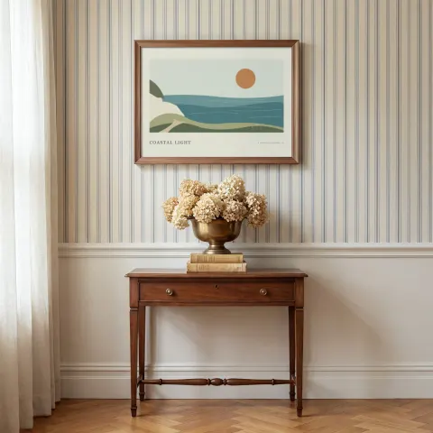 Striped Hall Arrangement mockup