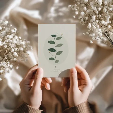Held Among Baby’s Breath mockup