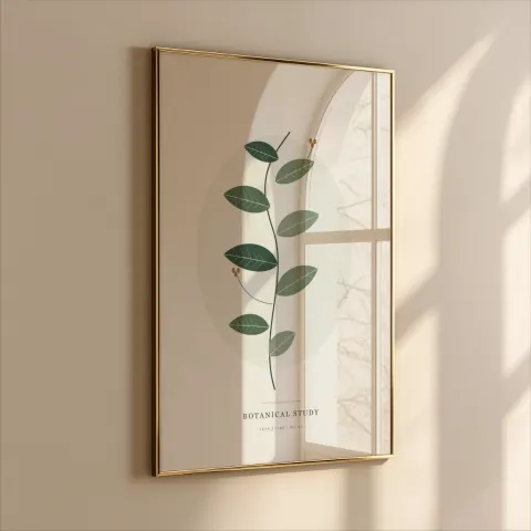 Arched Window Gold mockup