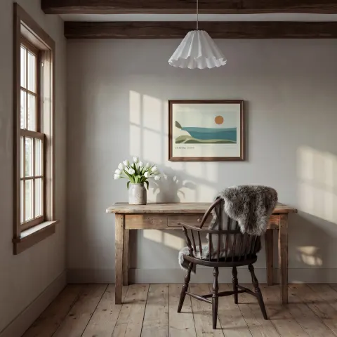 Rustic Writing Nook mockup