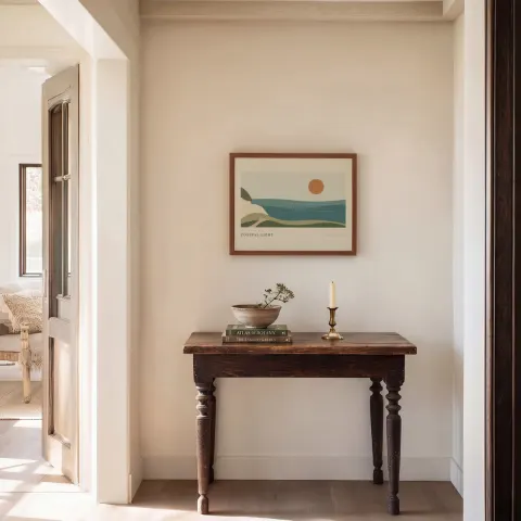 Antique Hall Console mockup