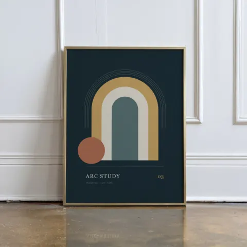 Gilded Floor Reflection mockup
