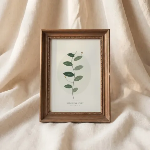Linen Fold Portrait mockup