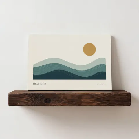 Rustic Shelf Print mockup