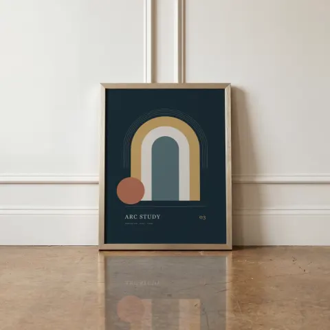 Quiet Floor Reflection mockup