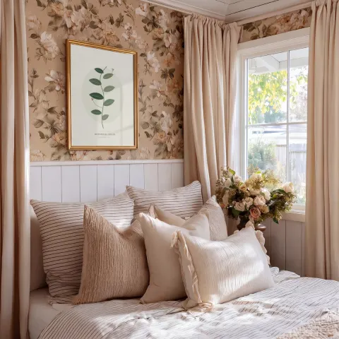 Floral Morning Bedroom mockup